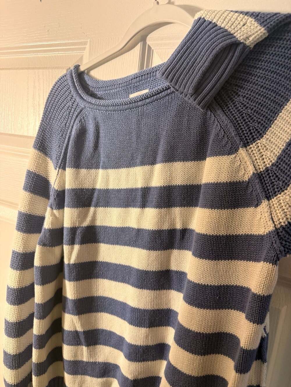 Aerie Striped Sweater Size XXS Blue White Knit Pullover